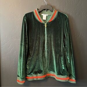 K. Jordan Women's green Long Sleeve Jacket Size: 1X